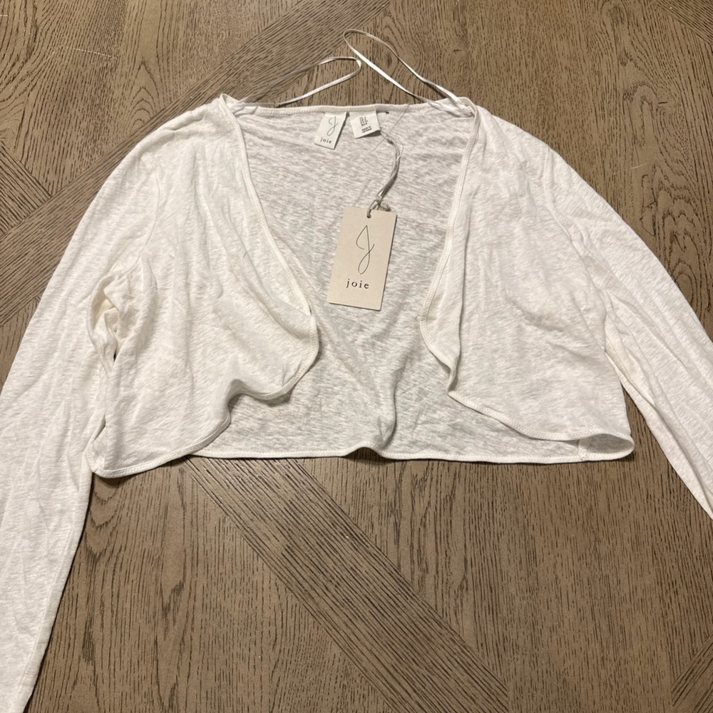 JOIE CROPPED Clip FRONT CARDIGAN - 4
